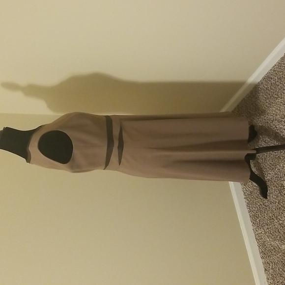 Mocha and Brown Anne Klein Sleeveless Dress - Picture 5 of 9